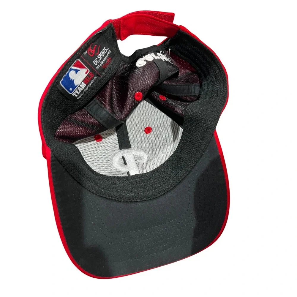 Philadelphia Phillies MLB Youth Hat Red OC Sports‎ Adjustable Baseball Cap